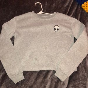 Cropped Alien Sweater
